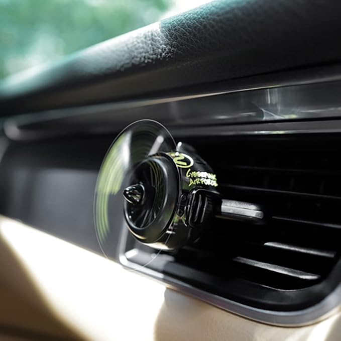 INEBIZ Car Air Freshener Vent Clip, Propeller Aromatherapy Diffuser, with 2 pcs Long Lasting Scent Refill, Automotive Interior Accessories Universal for Men & Women
