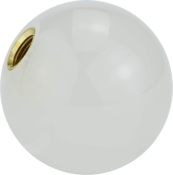 Lunsom Round Shift Knob, Ball Shape Gear Shifter Lever Head Shift Ball Car Stick Handle Fit Most Automatic Manual Transmission Vehicle (M8x1.25, Fluorescent Blue)