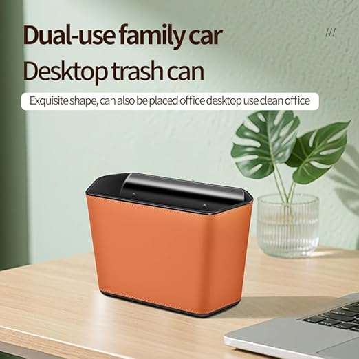 Car Trash Can Storage Pockets - 100% Leak-Proof Organizer,Car Seat Back and Door Hanging Storage,Two Levels Above and Below (black1)