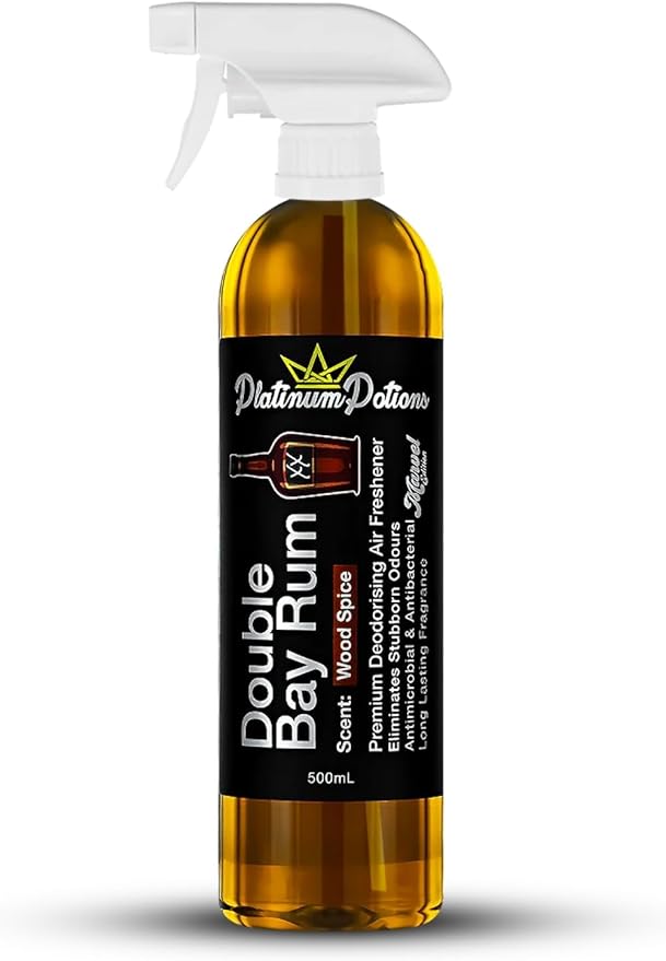 Water-Based Car Air Freshener Spray | Luxury Automotive Deodorizer | Mold-Resistant Formula | Eliminates Odors and Refreshes Vehicle Cabin Interior | 17 fl oz | Double Bay