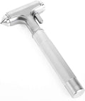 Car Safety Hammer, Fireproof Metal Emergency Escape Hammer with Hard Alloy Head Window Breaker and Seat Belt Cutter, Aluminium Alloy Emergency Escape Tool for Car Accidents