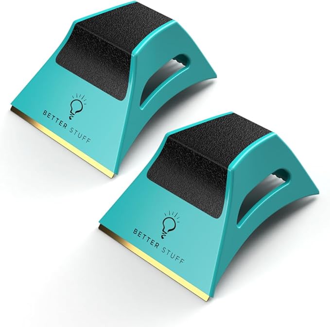 The Better Ice Scraper for Car Windshield | Fast, Efficient, Ergonomic | Magically Remove Ice and Frost from Auto Window | Patented Shape Shifting Technology | Durable Brass Edge | Compact | Pack of 2