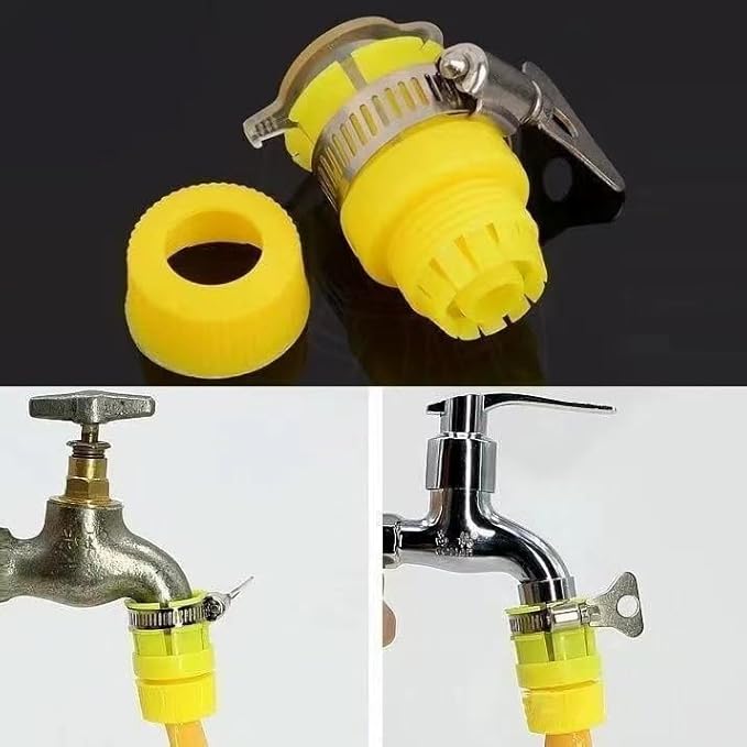 10-Piece Set of 304 Stainless Steel Hose Clamps, Adjustable Spiral Hose Clamps, Key type hose clamps for Plumbing, Automotive, Mechanical and More Applications.(Size:6-12mm【1/4"-1/2"】)