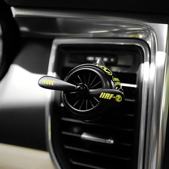 INEBIZ Car Air Freshener Vent Clip, Propeller Aromatherapy Diffuser, with 2 pcs Long Lasting Scent Refill, Automotive Interior Accessories Universal for Men & Women