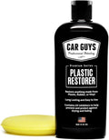 CAR GUYS Plastic Restorer | Bring Plastic, Rubber, and Vinyl Back to Life! | User Friendly Trim Restorer | Safe Auto Detailing Supplies | 8 Oz Kit with Foam Applicator