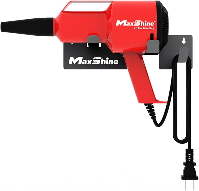 Maxshine Mini Handheld Dryer Holder - Wall-Mounted Holder for Securing Your Car Air Dryer, Durable and Space-Saving Organizer for Garage or Mobile Car Detailing