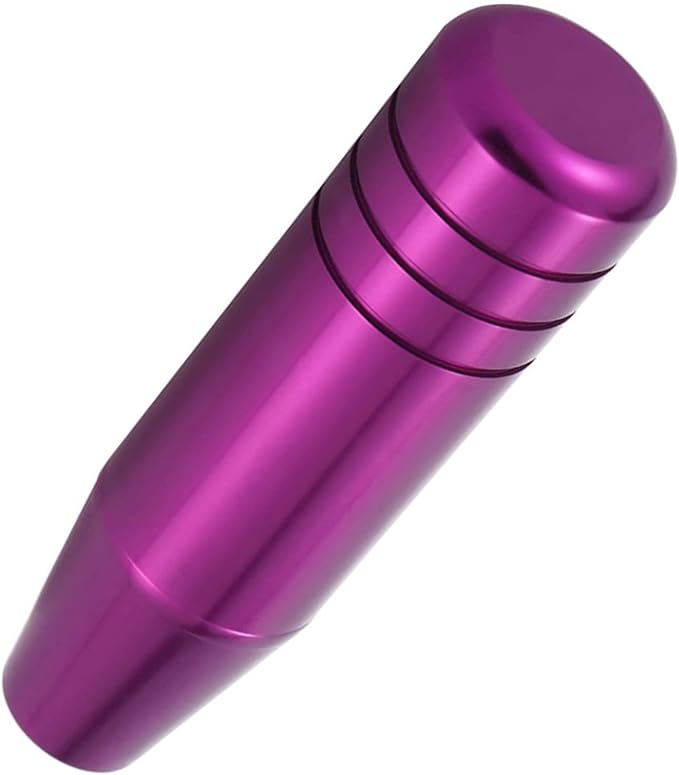 Lunsom 5" Aluminum Gear Lever Shifter Knob Long Alloy Shift Stick Handle Car Automatic Shifting Head Fit Most Manual Transmission Vehicles (Purple-1)