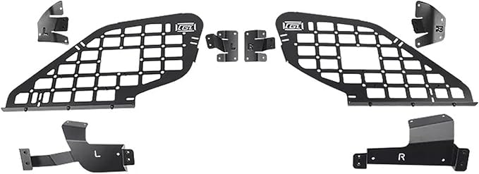 HIGH FLYING for Subaru Forester 14-18 Car Accessories Modular Storage Molle Panels System Trunk Shelf Luggage Storage Carrier Trunk Organizer Aluminum (Side Panels with Power Tailgate)