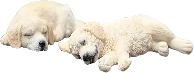 Dashboard Figurines for Car - Sleeping Dog Shape Table Decor,Auto Center Console Decor | for Office Home Daily Commuting Road Trips Ridesharing Sedans Bookshelf Nightstand Coffee Table