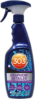 303 Products Graphene Detailer Spray, Enhances Gloss & Protection on Existing Coating, Sealants & Waxes, UV Protectant, Drying Aid, Add Ceramic Graphene Protection, Waterless Car Detailing Spray, 24oz