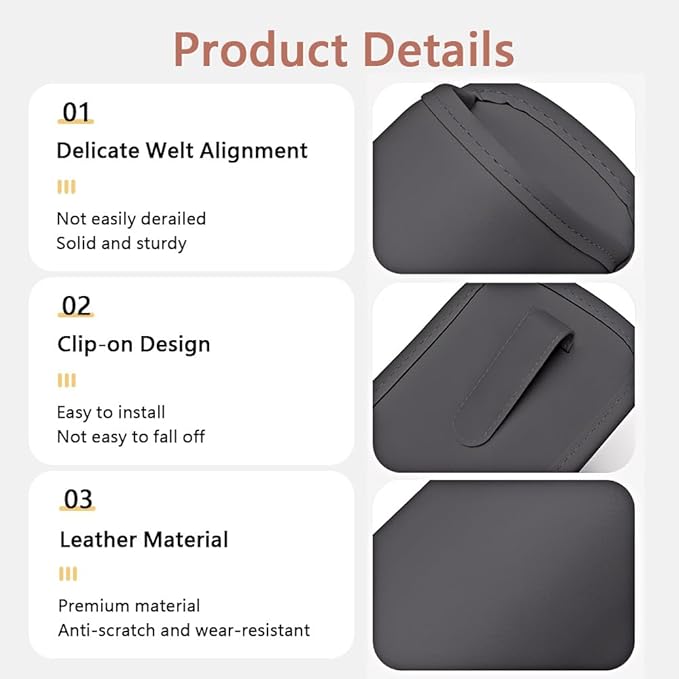 LECART 2 PCS Large Cup Holder for Car Door, Clip On Bottle Holder with Scratch Resistant Leather, Universal Fit Storage Organizer Accessories for Back Seat, Water Cup, Big Drinks, Beverages, Black