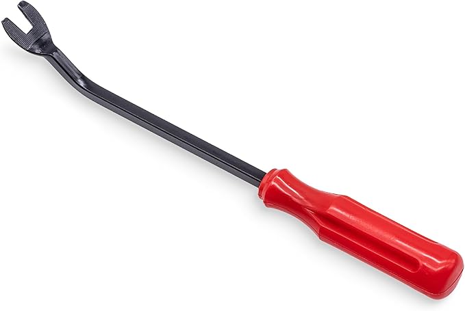 1 PCS Car Clips Fastener Remover Tool, Car Panel Dashboard Door Window Tool, Fastener Car Panel Door Interior Window Tool, Clip Puller Rivet Removal Tool (Red)