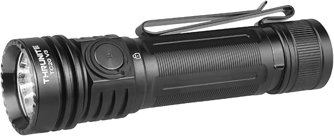 ThruNite TC20 V3 LED Rechargeable Flashlight, 4720 High Lumens Super Bright Powerful Handheld Light, USB-C Charging Tactical Flash Light with Battery, Water Resistant Torch for Camping, and Emergency