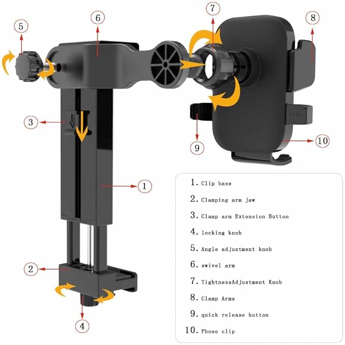 Adjustable Tesla Phone Mount Car Phone Holder for Model 3 and Model Y, No Glue Required,Center Console Display iPhone Holder, Touchscreen Phone Mount for Tesla Fits for All Phone(Black)
