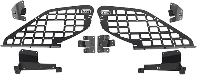 HIGH FLYING for Subaru Forester 14-18 Car Accessories Modular Storage Molle Panels System Trunk Shelf Luggage Storage Carrier Trunk Organizer Aluminum (Side Panels with Manual Tailgate)