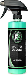 ExoForma Wet Tire Dressing Spray - Extremely High Shine Tire Dressing for That Wet Look - No Sling, Non-Greasy Silicone Formula with UV Protection - Easy to Apply, Minimal Cure Time - 16 fl oz