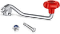 1 Set Trailer Jack Handles Replacement Crank Accessories Fits Most Trailer Jacks, Comes with Bolt Nut Spacers, Top Wind Jack Handle Red and Black (Red)