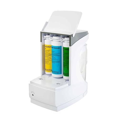 AquaTru Carafe Smart Countertop Water Purifier | App-Connected 4-Stage Reverse Osmosis System with Glass Carafe Removes Forever Chemicals, Lead & Fluoride | Track Filter Life | No Plumbing