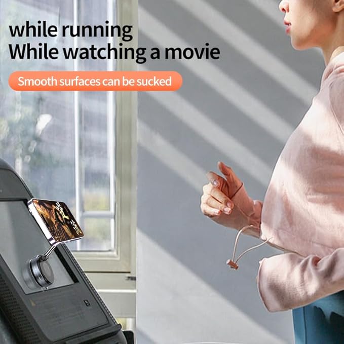 Vacuum Suction Cup Phone Mount - 360° Adjustable, Magsafe Compatible Magnetic Phone Holder | Universal, Pocket Size, Portable Foldable Cell Phone Holders for Car, Dashboard, Windshield