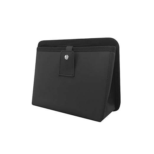 Foldable Car Door Trash Can Organizer, Mini Leather Trash Bin Multi-Function Small Organizer Box for Car Side Door & Seat Back Storage (No Garbage Bag)