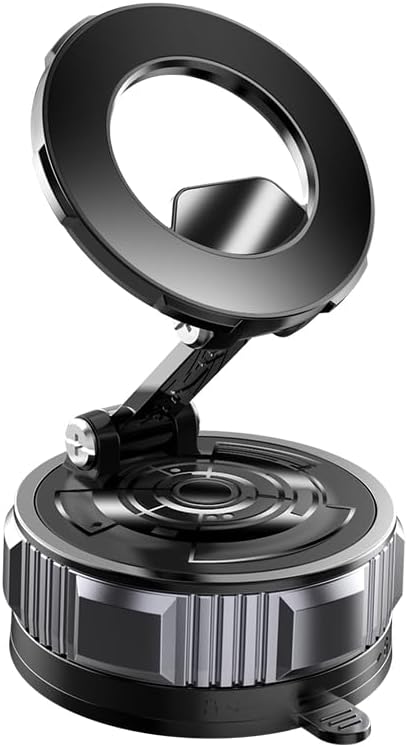 Vacuum Car Holder with Strong Magnetic Car Phone Holder for Magsafe 360° Adjustable Car Phone Mount, Phone Holders for iPhone 17 Pro Max 16 15 14 13 12