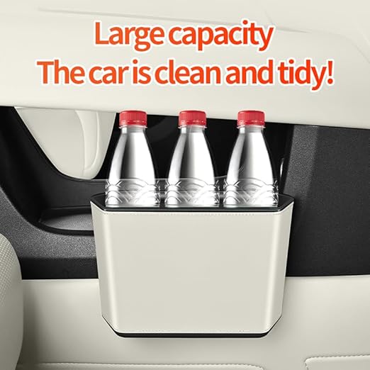 Car Trash Can Storage Pockets - 100% Leak-Proof Organizer,Car Seat Back and Door Hanging Storage,Two Levels Above and Below (orange1)