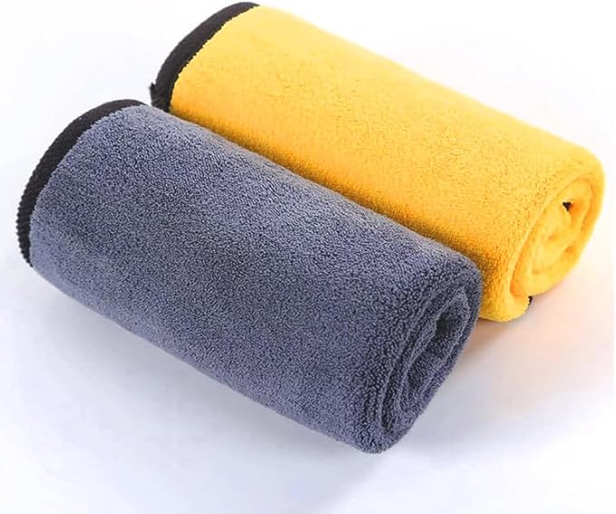 Premium Microfiber Car Towels — 800 GSM, Dual-Sided, 16” x 16”, 3-Pack
