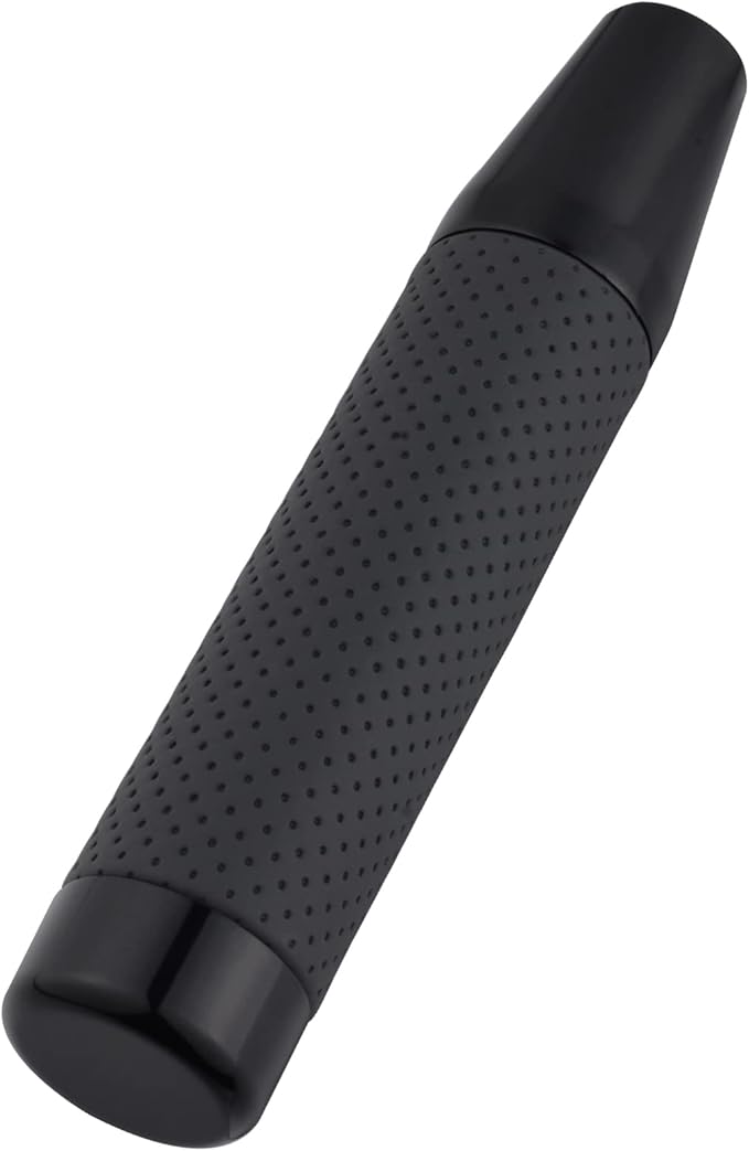 Abfer Weighted Shift Knob Long Stick Gear Shifter Lever Leather Shift Knobs with Adapter for Most Automatic Manual Vehicle Trucks, Black