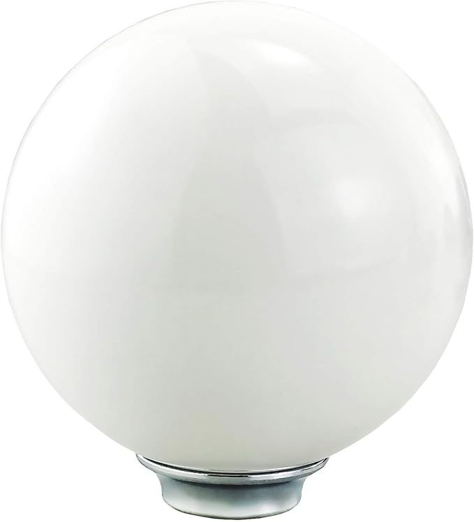 Lunsom Round Shift Knob, Ball Shape Gear Shifter Lever Head Shift Ball Car Stick Handle Fit Most Automatic Manual Transmission Vehicle (M8x1.25, White)