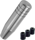 Lunsom 5" Aluminum Gear Lever Shifter Knob Long Alloy Shift Stick Handle Car Automatic Shifting Head Fit Most Manual Transmission Vehicles (Gray)