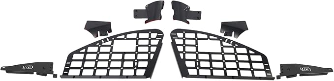 HIGH FLYING for Toyota Highlander 2020-2024 Car Accessories Modular Storage Molle Panel Shelf Luggage Carrier Trunk Organizer Aluminum Alloy A Set (Side Panel)