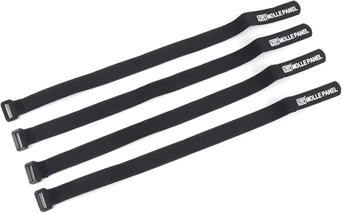 HIGH FLYING for Toyota Fortuner 2016-2024 Car Accessories Modular Storage Molle Panels System Trunk Shelf Luggage Trunk Organizer Aluminum Alloy (Black Strap)