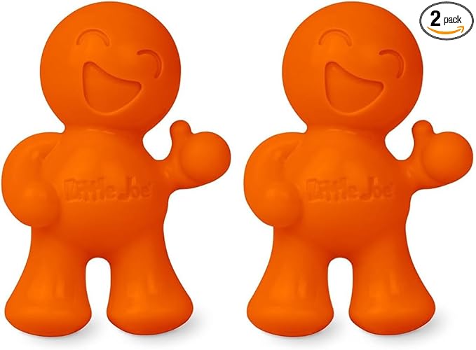 Little Joe 96414 Orange Creamsicle Scent Car Air Freshener Clip Provides Long-Lasting Freshness in a Compact Design, Fights Odors for up to 45 Days, Cute Car Odor Eliminator, Non-Toxic, Pack of 2