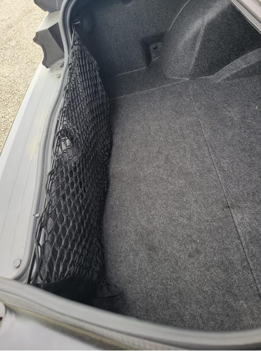 Trunk Organizer Cargo Net for Dodge Challenger 2008-2023 - Envelope Style Cargo Net for Coupe - Premium Mesh Car Trunk Organizer Vehicle Carrier Storage – Compatible with Challenger