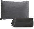 Travel Pillow Compressible Camping Pillow,Compressible Medium Firm, Breathable Cover,Machine Washable,Shredded Memory Foam Pillow Compact Firm Supportive for Adults Kids Outdoor Hiking