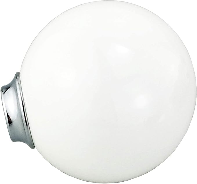 Lunsom Round Shift Knob, Ball Shape Gear Shifter Lever Head Shift Ball Car Stick Handle Fit Most Automatic Manual Transmission Vehicle (M8x1.25, White)