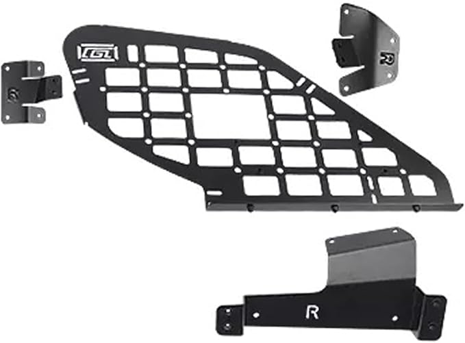 HIGH FLYING for Subaru Forester 14-18 Car Accessories Modular Storage Molle Panels System Trunk Shelf Luggage Storage Carrier Trunk Organizer Aluminum (Side Panels with Power Tailgate)