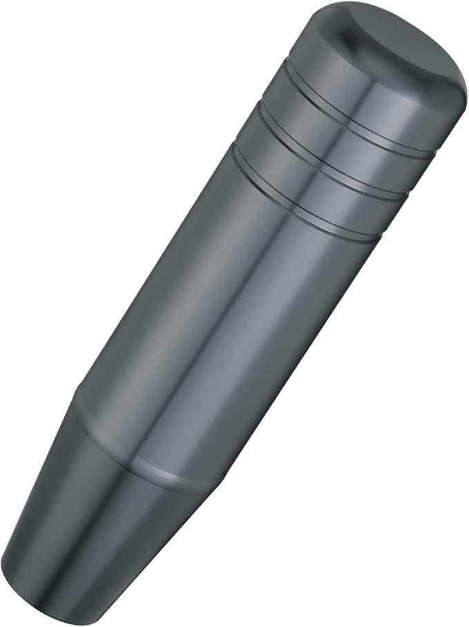 Abfer 5" Heavy Weighted Shift Knob,Car Aluminum Alloy Gear Stick Lever Shifter Handle Knobs Fit Most Automatic Manual Vehicle (Gray)