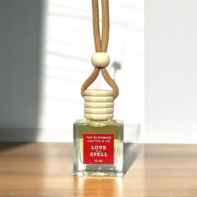 Automobile Diffuser, Long Lasting Car Air Freshener 2 Pack, Hanging Fresh Aroma Diffuser, Natural Essential Oil Fragrance for Removing Odors, Auto Interior Decor, Made in USA| LOVE SPELL (TYPE)- 10 ML