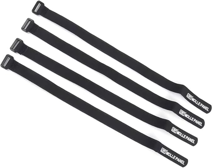 HIGH FLYING for Toyota Fortuner 2016-2024 Car Accessories Modular Storage Molle Panels System Trunk Shelf Luggage Trunk Organizer Aluminum Alloy (Black Strap)