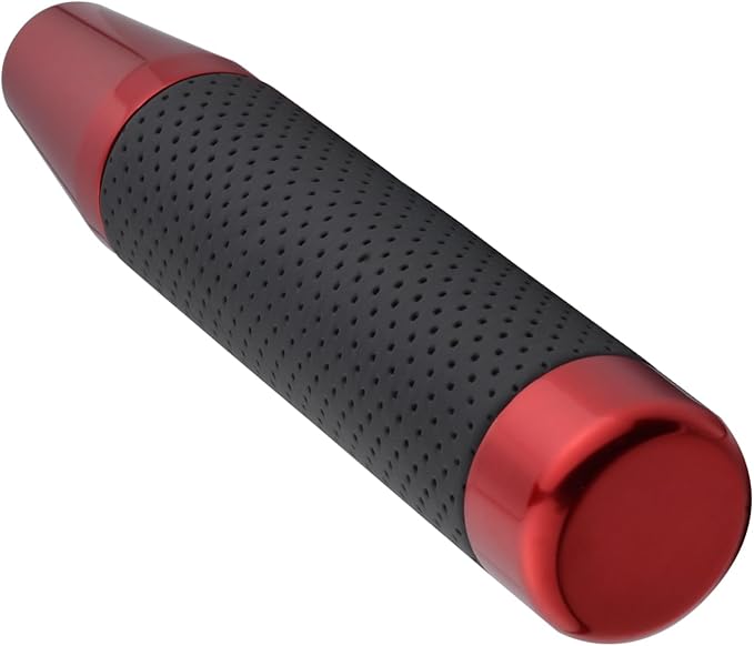 Abfer Tall Shift Knob Car Long Shifting Head Replace Weighted Gear Stick Shifter Knob Extension Fit Most Manual Automatic Transmission Vehicle, Red