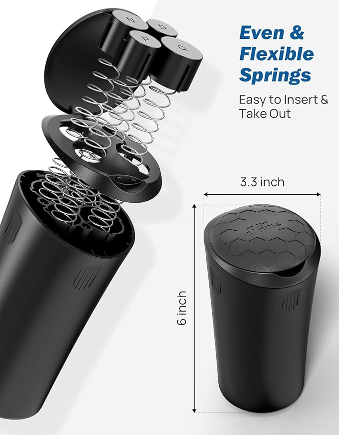 JOYTUTUS Coin Holder for Car, Larger-Capacity Car Change Holder Organizer, Universal Car Coin Holder for Cup Holder, Coin Dispenser Storage Fit Most Car & Trucks Car Accessories(Black, 1 Pack)