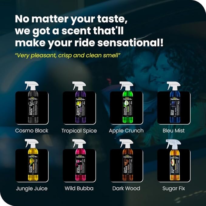 Water-Based Car Air Freshener Spray | Luxury Automotive Deodorizer | Mold-Resistant Formula | Eliminates Odors and Refreshes Vehicle Interior | 17 fl oz | Barber Shoppe