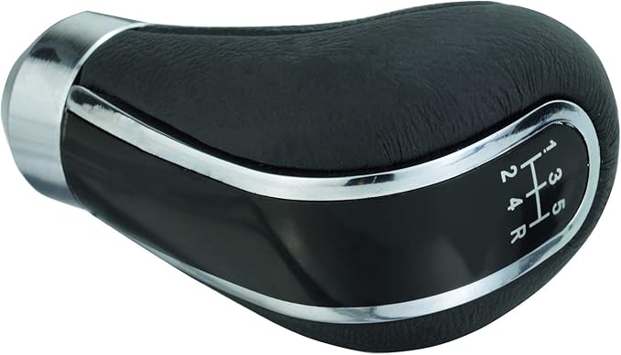 Abfer 5 Speed Shifter Knob Car Weighted Stick Gear Shift Knobs Fit Most Manual Automatic Vehicle (Black)