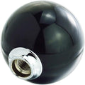 Lunsom Round Shift Knob, 8 Billiard Gear Shifter Lever Head Shift Ball Car Stick Handle Fit Most Automatic Manual Transmission Vehicle (M8x1.25, Black)