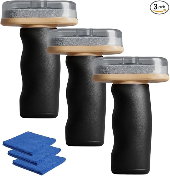 2026 Handheld Glass Oil-Film Remover, New Upgrade Emulsion Cleaner Glass Cleaning Board, Automotive Oil Film Cleaning Brush for Car Windows (3, One Size)