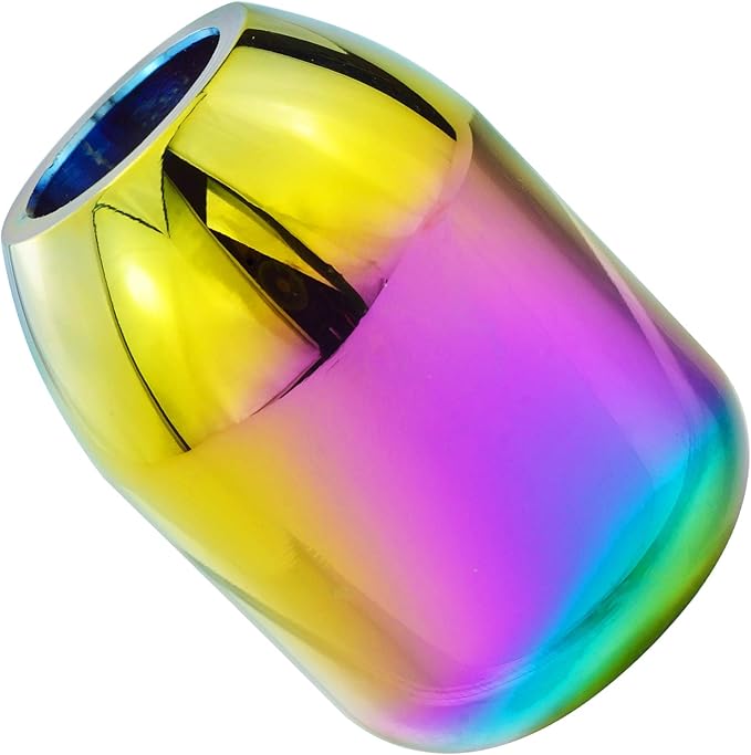 Lunsom Manual 5 Speed Shifter Knob Aluminium Car Gear Shift Lever Head Screw Stick Handle Fit Most Auto Transmission Vehicle (Multicolor)