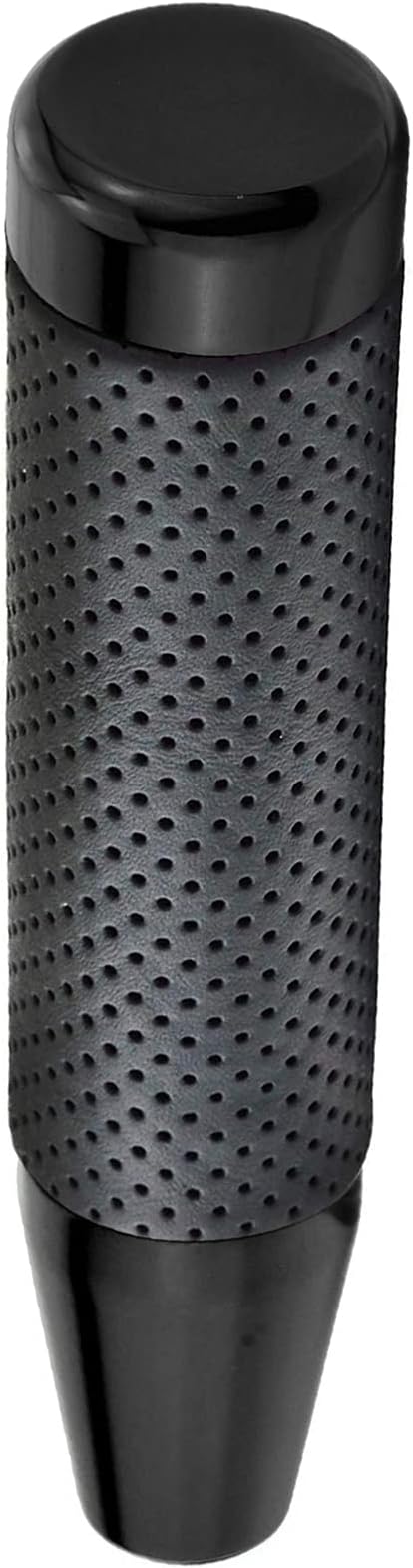 Lunsom 7" Gear Shifter Knob Aluminum Alloy Leather Shift Stick Handle Head Fit Most Auto Manual Transmission Car (Black)