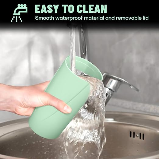 Car Trash Can Bin with Lid - Car Garbage Can Cup Holder - Green Mini Leakproof Vehicle Trash Garbage Can Bin with 20pcs Trash Bags-Car Organizers and Storage for Front Back Seat Accessories