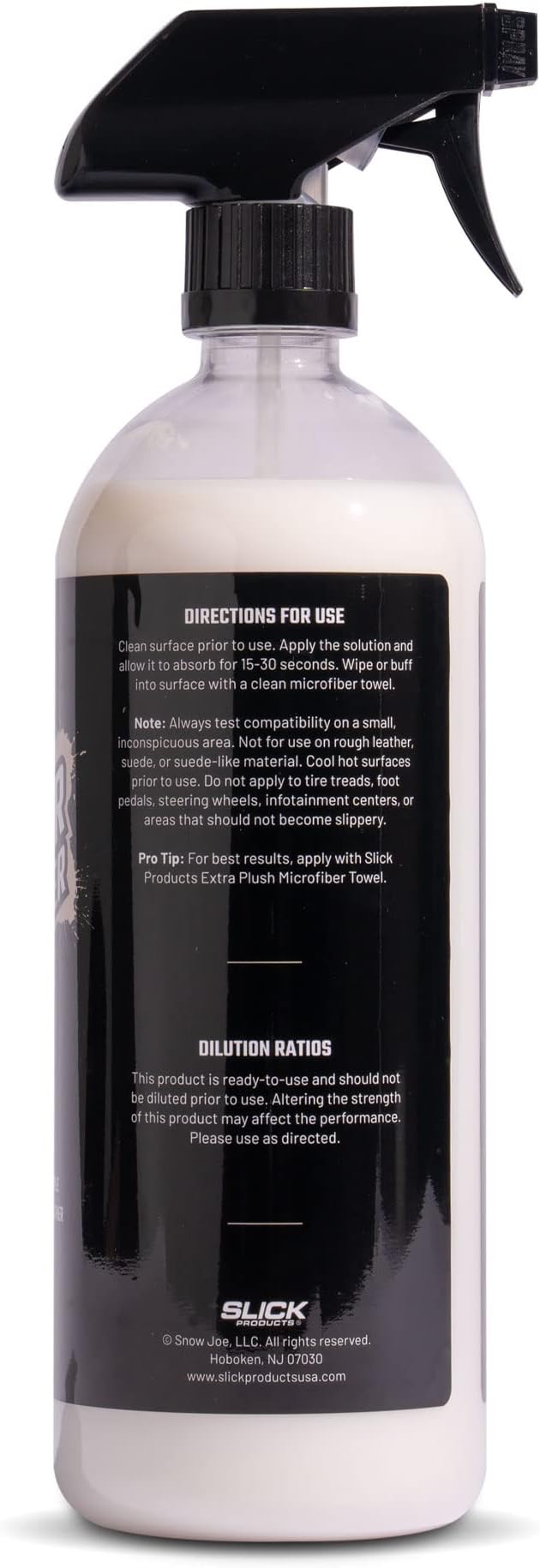 Slick Products Multi-Surface Interior Conditioner – Cleans & Conditions Vinyl, Plastic & Leather – Non-Greasy Car Interior Cleaner & Protectant – Fresh New Car Scent – 32 oz.